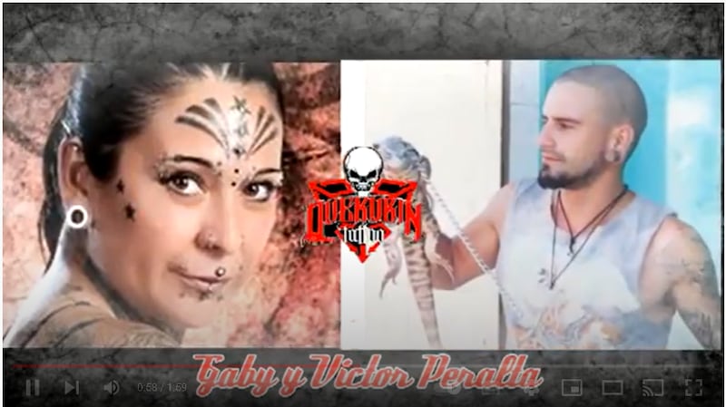 Así lucía “la pareja más modificada del mundo”  antes de los tatuajes