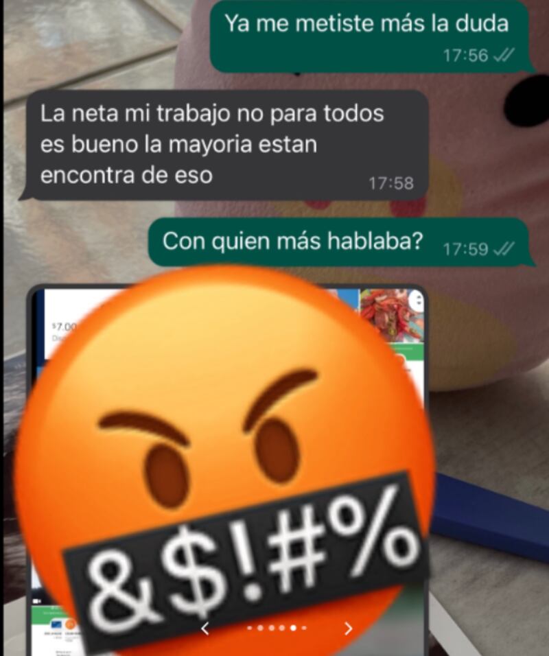 Una de las pruebas de la infidelidad.