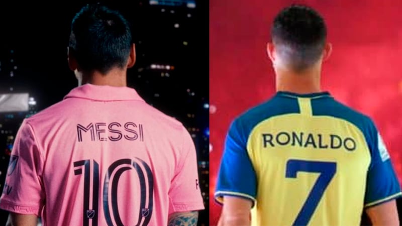 Lionel Messi con el Inter Miami y Cristiano Ronaldo con Al Nassr