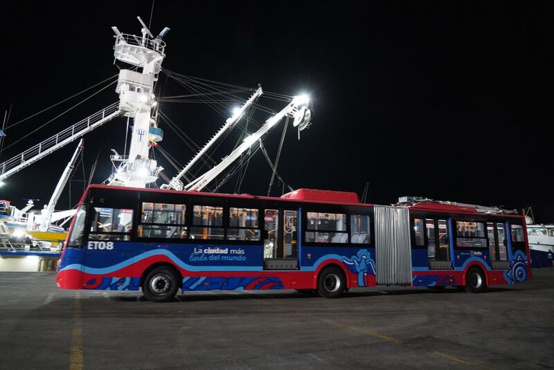 60 nuevos trolebuses 100% eléctricos