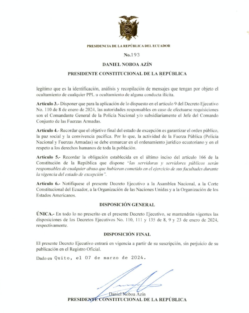 Decreto Ejecutivo