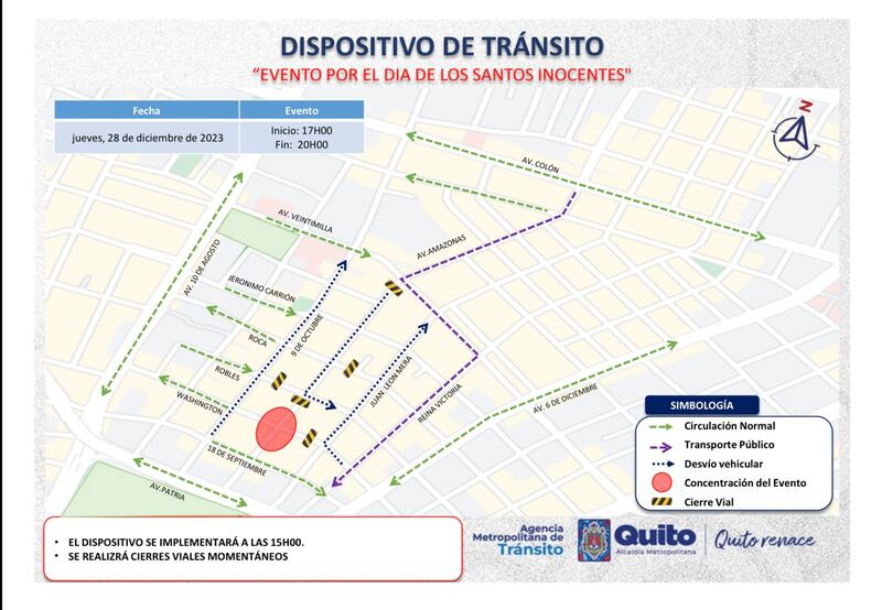 Cierres viales por la ‘Caravana de Santos Inocentes’