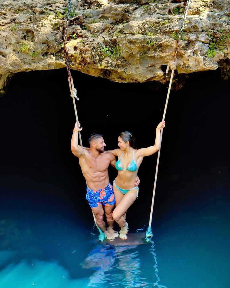 Alejandra Jaramillo y Beta Mejía en Tulum