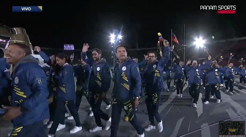 Ecuador en la ceremonia inaugural de los Juegos Panamericanos de Santiago 2023