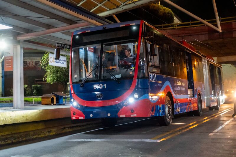 60 nuevos trolebuses 100% eléctricos