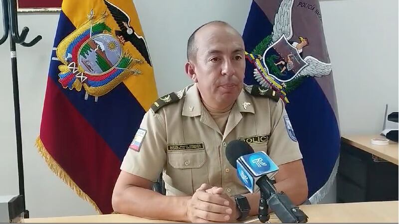 Mayor Mauricio Pinto, jefe de coordinación del Distrito de Policía La Delicia.