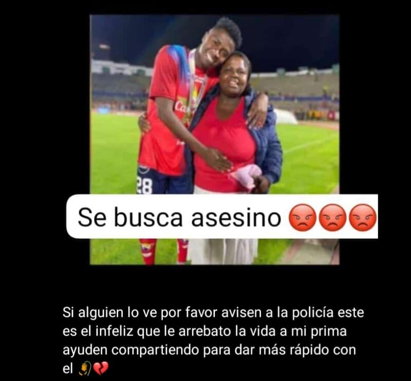 Adrián Ángulo, futbolista investigado por el femicidio de Nicol Palomino.