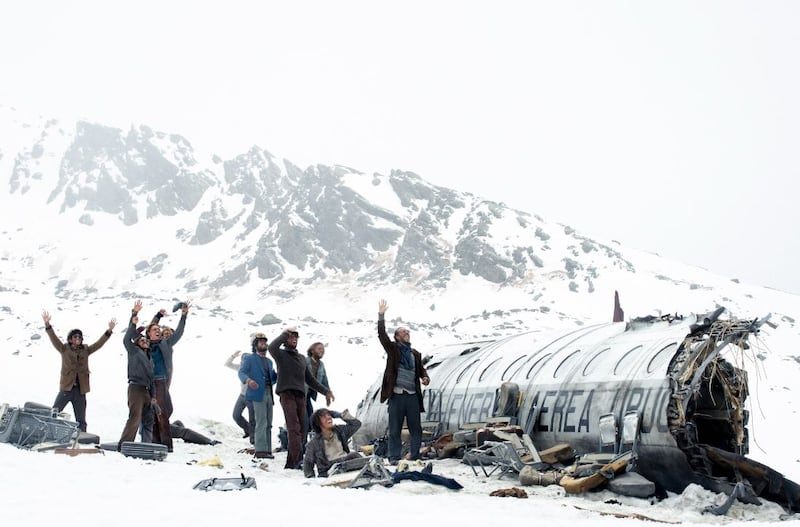 Escenas de la película 'La sociedad de la nieve'