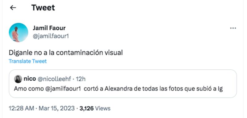 Twitter de Jamil de MasterChef Ecuador