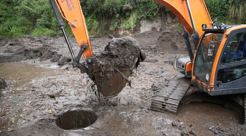 Se desbordó quebrada en La Pulida