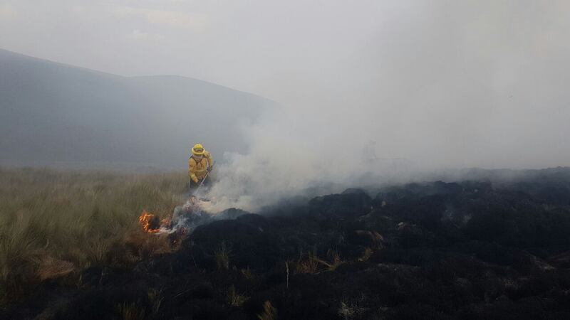 Incendio Cerro Las Puntas- Bomberos Quito